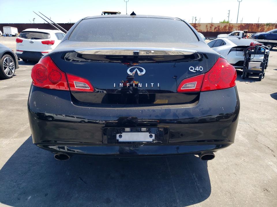 2015 Infiniti Q40 VIN JN1CV6AP3FM502342 COPART salvage auction — FRONT END, Ca - Salvage Certificate, sold $1,950 on 2026-07-08 (photo 6)