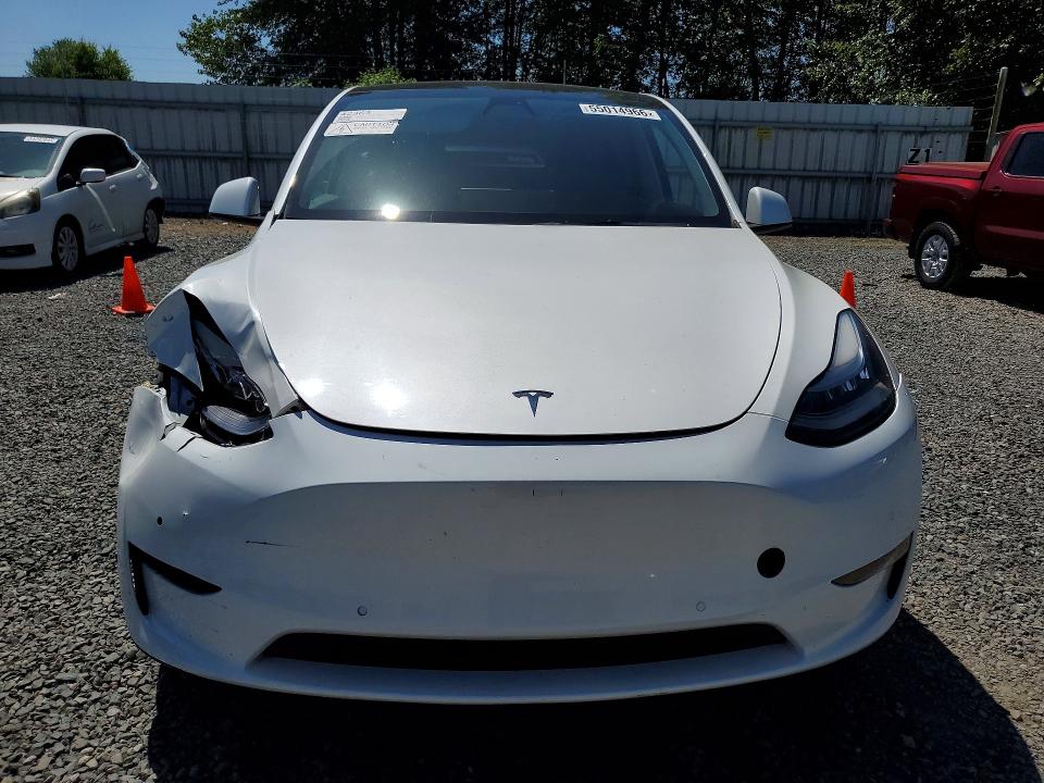 2021 Tesla Model y VIN 5YJYGDEE1MF198198 COPART salvage auction — FRONT END, Wa - Bill Of Sale, sold $11,800 on 2026-07-13 (photo 5)