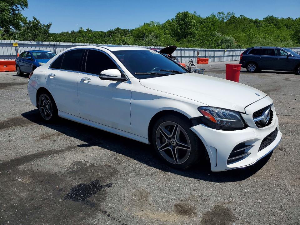 2020 Mercedes-benz C-klasse VIN WDDWF8EB3LR551305 COPART salvage auction — FRONT END, Pa - Cert Of Title, sold $6,600 on 2026-07-28 (photo 4)