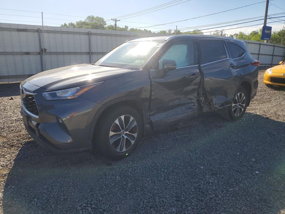 2020 Toyota Highlander VIN 5TDGZRBH9LS522946 COPART salvage auction — SIDE, Ny - Mv-907A Salvage Certificate, sold $12,800 on 2026-07-02 (photo 1)