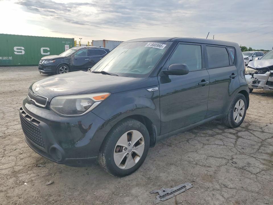 2015 Kia Soul VIN KNDJN2A29F7184257 COPART salvage auction — VANDALISM, In - Certificate Of Title, sold $225 on 2026-07-21 (photo 1)