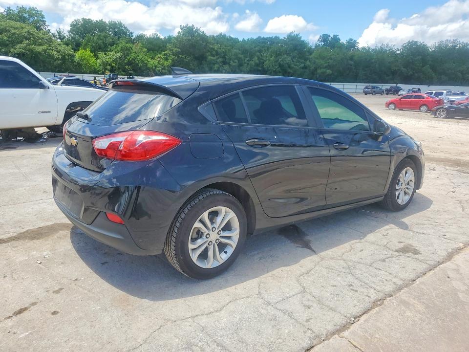 2019 Chevrolet Cruze VIN 3G1BC6SMXKS553956 COPART salvage auction — HAIL, Ok - Certificate Of Title, sold $3,450 on 2026-07-23 (photo 3)