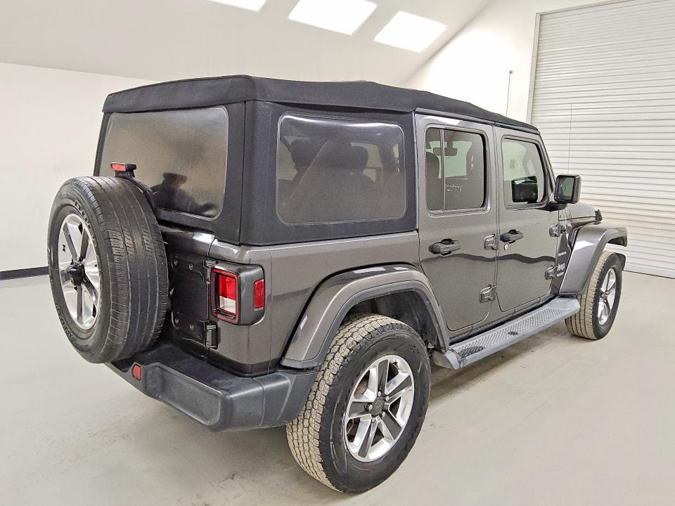 2018 Jeep Wrangler unlimited VIN 1C4HJXENXJW331311 COPART salvage auction — MECHANICAL, Tx - Certificate Of Title, sold $9,200 on 2026-07-02 (photo 3)