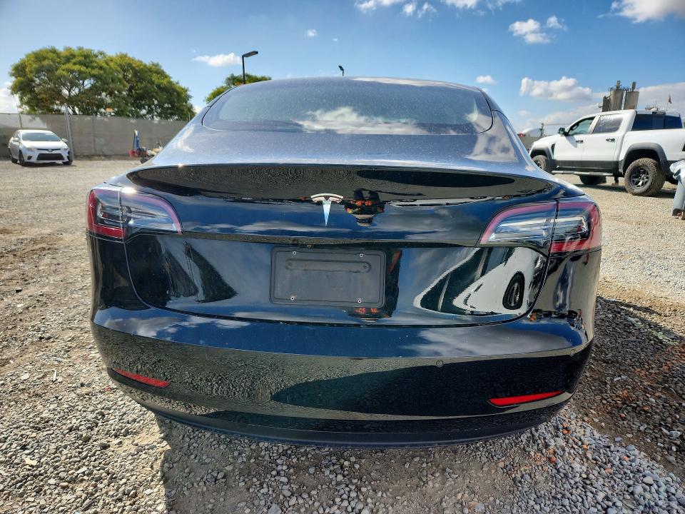 2022 Tesla Model 3 VIN 5YJ3E1EA0NF135025 COPART salvage auction — FRONT END, CA - SALVAGE CERTIFICATE, sold $7,900 on 2026-07-24 (photo 6)