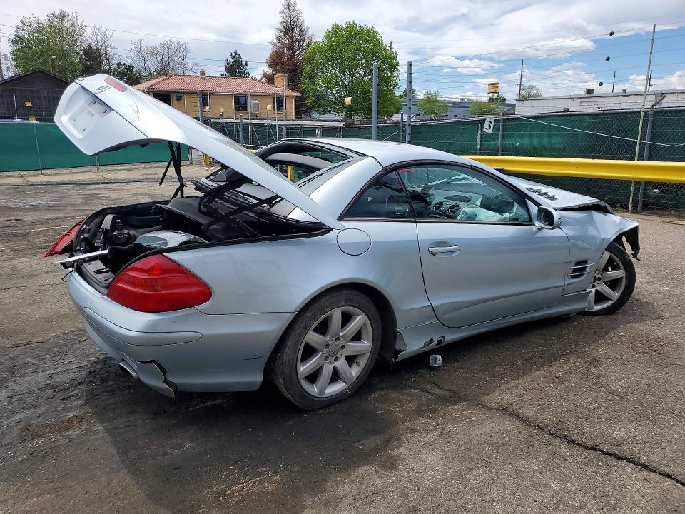 2003 Mercedes-benz Sl-class VIN WDBSK75F03F005868 COPART salvage auction — FRONT END, Co - Public - Salvage Title, sold $475 on 2026-07-02 (photo 3)