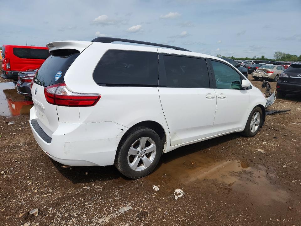 2016 Toyota Sienna VIN 5TDKK3DC3GS696983 COPART salvage auction — SIDE, IL - SALVAGE CERTIFICATE, sold $1,400 on 2026-07-02 (photo 3)