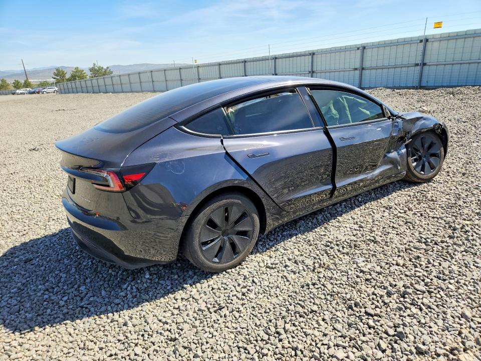 2024 Tesla Model 3 VIN 5YJ3E1EB1RF829740 COPART salvage auction — SIDE, Nv - Salvage Title, sold $13,500 on 2026-07-09 (photo 3)