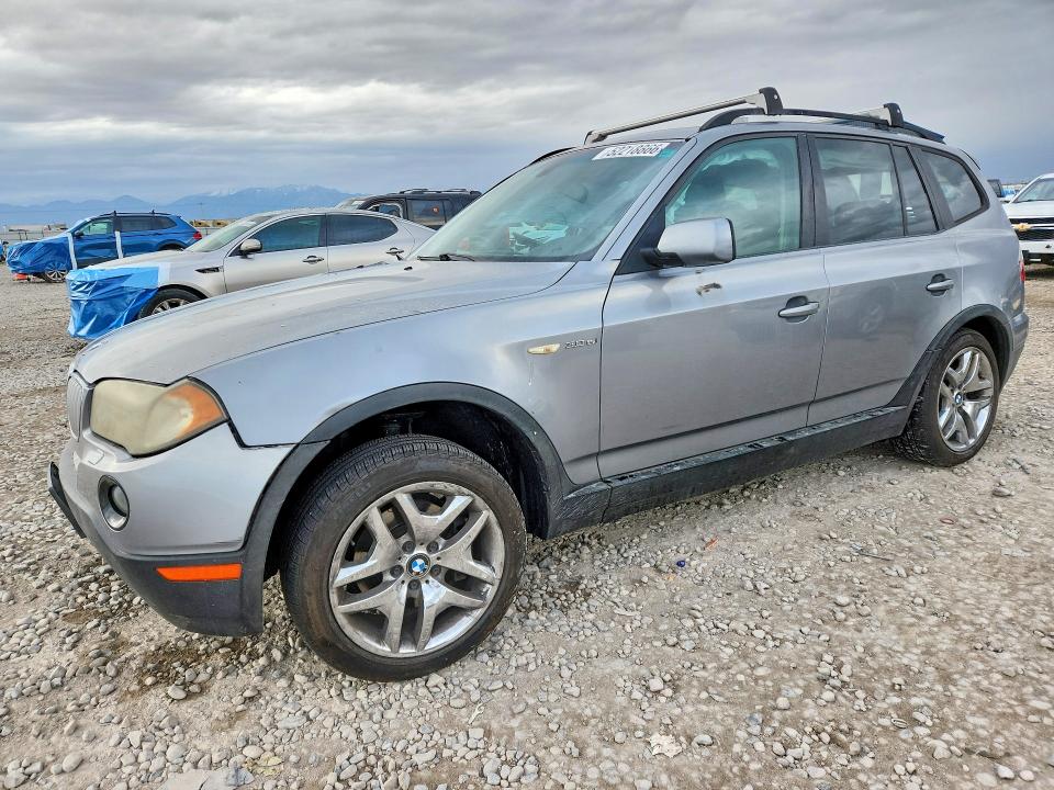2007 BMW X3 VIN WBXPC93447WF08445 COPART salvage auction — REAR END, Ut - Salvage Certificate, sold $150 on 2026-07-07 (photo 1)