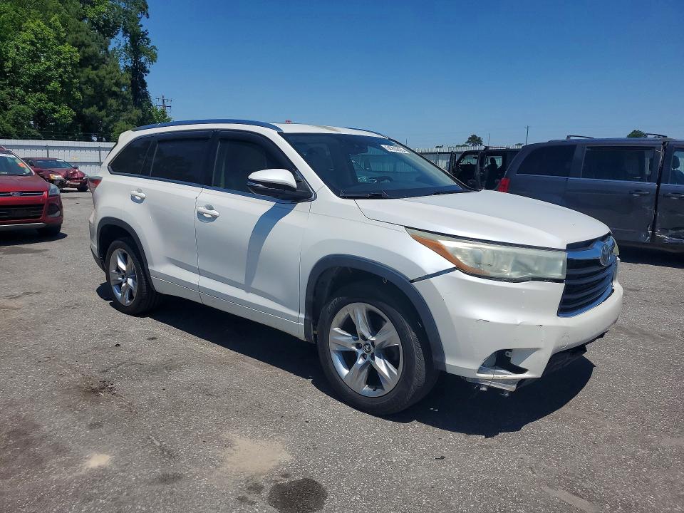 2016 Toyota Highlander VIN 5TDYKRFH0GS132052 COPART salvage auction — FRONT END, Nc - Dealer Only Clean Title (P), sold $10,300 on 2026-07-28 (photo 4)