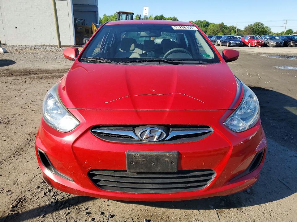 2012 Hyundai Accent VIN KMHCT4AE1CU041395 COPART salvage auction — REAR END, VA - CERT OF TITLE - SALVAGE, sold $900 on 2026-07-08 (photo 5)
