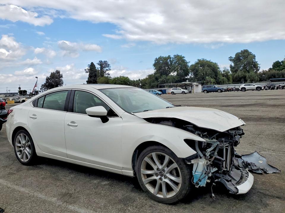 2016 Mazda 6 VIN JM1GJ1T56G1435098 COPART salvage auction — FRONT END, CA - SALVAGE CERTIFICATE, sold $1,750 on 2026-07-24 (photo 4)