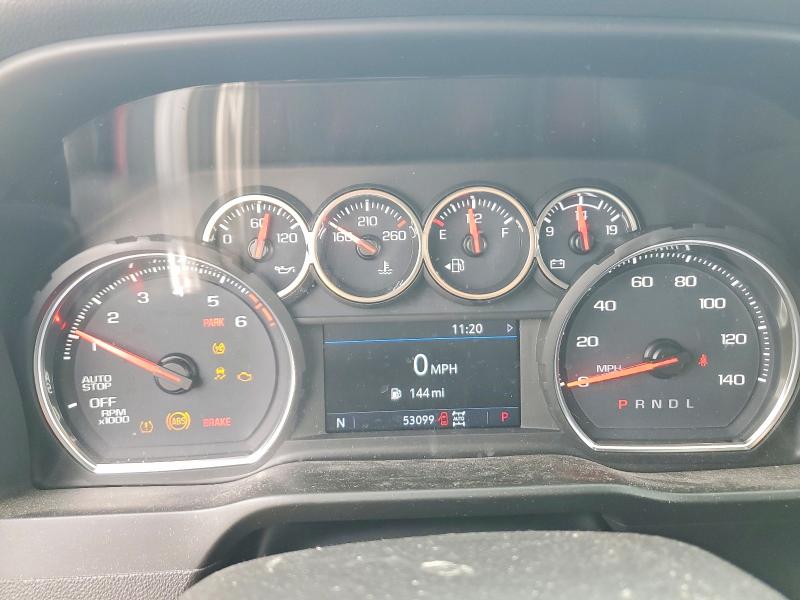 2021 Chevrolet Silverado VIN 3GCUYEED2MG433002 COPART salvage auction — FRONT END, MI - CERTIFICATE OF TITLE, sold $10,000 on 2026-07-31 (photo 9)