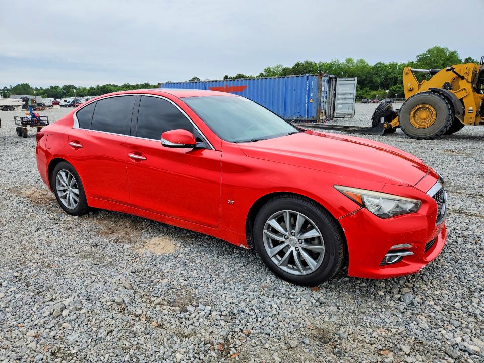 2015 Infiniti Q50 VIN JN1BV7AP0FM337772 COPART salvage auction — FRONT END, GA - CERT OF TITLE-SALVAGE, sold $700 on 2026-07-28 (photo 4)