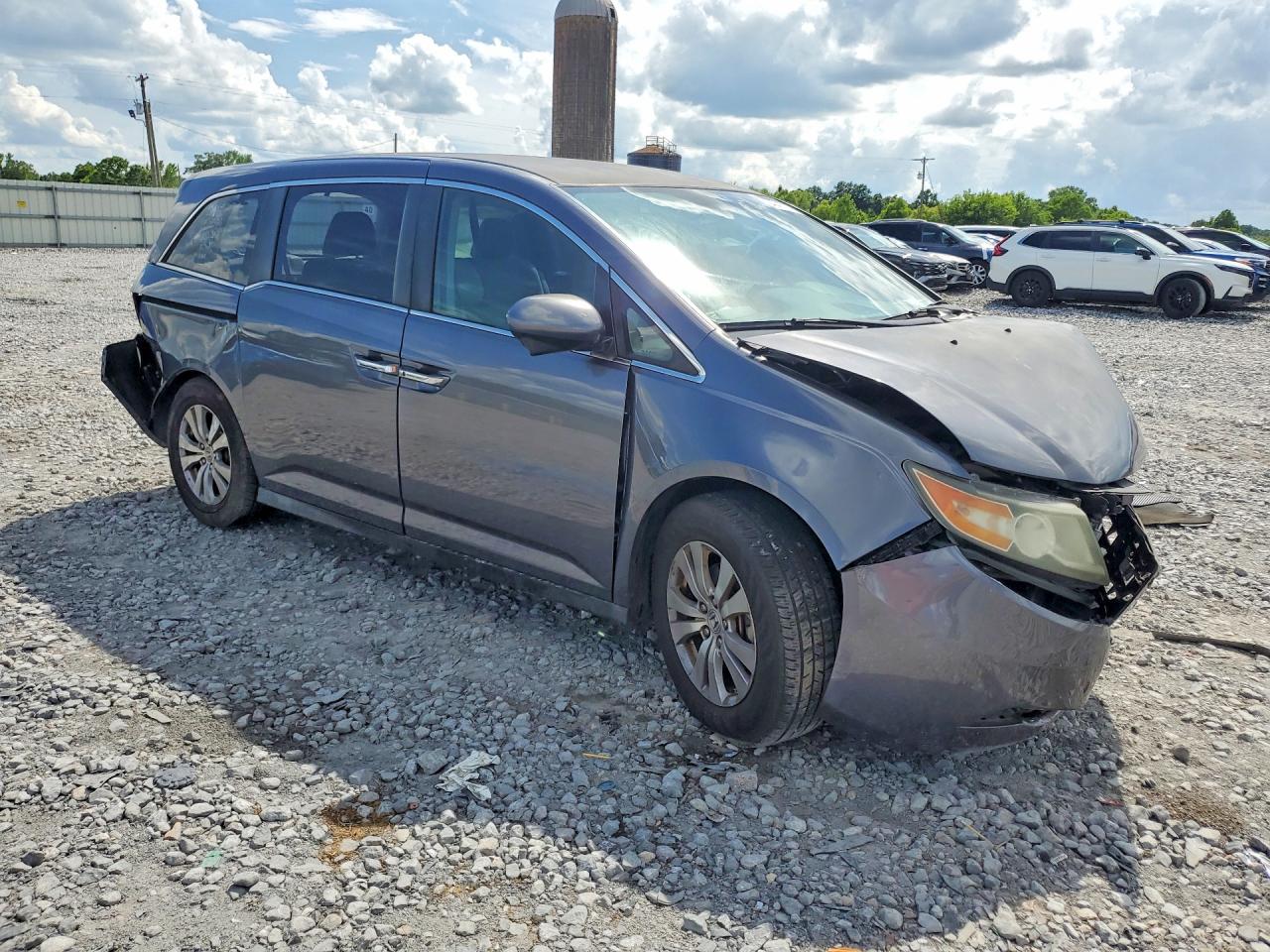 2015 Honda Odyssey VIN 5FNRL5H49FB049906 COPART salvage auction — Front End, AL - CERT OF TITLE-SALVAGE TITLE, sold $750 on 2026-06-25 (photo 4)