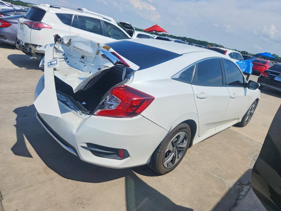 2021 Honda Civic VIN 2HGFC2F61MH546902 COPART salvage auction — REAR END, Tx - Salvage Vehicle Title, sold $3,850 on 2026-07-23 (photo 3)