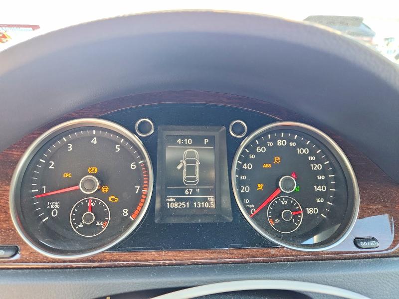 2012 Volkswagen Passat cc VIN WVWHP7ANXCE540755 COPART salvage auction — MINOR DENT/SCRATCHES, Nj - Cert Of Title-Salvage, sold $725 on 2026-07-08 (photo 9)