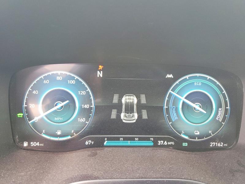 2023 Hyundai Santa fe VIN 5NMS3DA19PH013354 COPART salvage auction — FRONT END, Ca - Salvage Certificate, sold $11,900 on 2026-07-02 (photo 9)