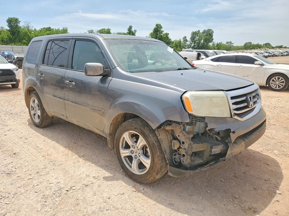 2012 Honda Pilot VIN 5FNYF4H49CB004392 COPART salvage auction — FRONT END, Ok - Cert Of Title-Salvage, sold $1,400 on 2026-07-09 (photo 4)