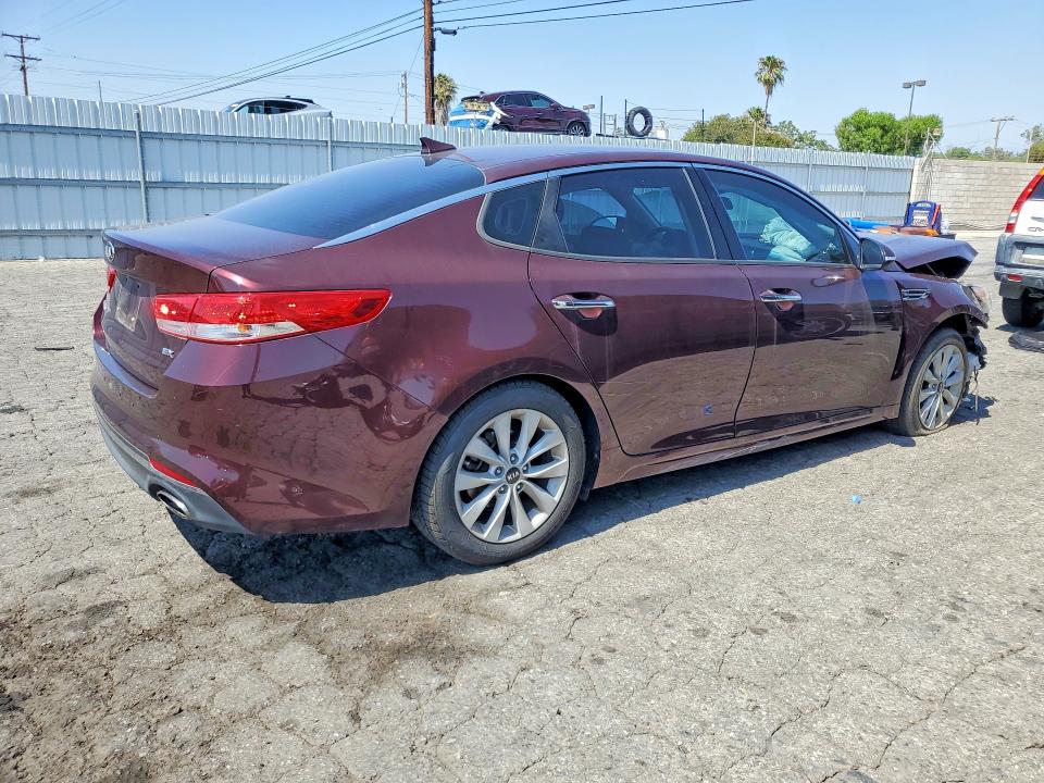 2016 Kia Optima VIN 5XXGU4L3XGG073286 COPART salvage auction — FRONT END, Salvage Title, sold $750 on 2026-07-16 (photo 3)