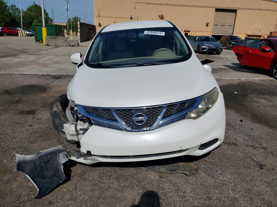 2012 Nissan Murano VIN JN8AZ1MU9CW122018 COPART salvage auction — FRONT END, SC - CERT OF TITLE-SALVAGE, sold $300 on 2026-07-17 (photo 5)