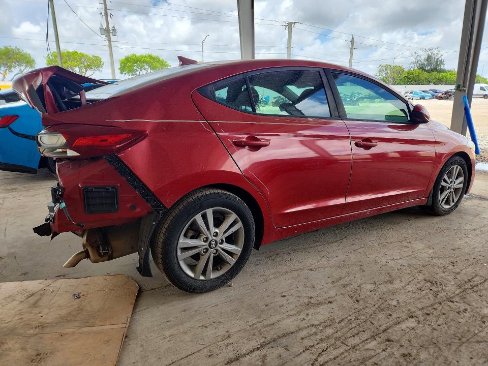 2018 Hyundai Elantra VIN KMHD84LF0JU470021 COPART salvage auction — REAR END, Fl - Cert Of Title Slvg Rebuildable, sold $1,600 on 2026-07-22 (photo 3)