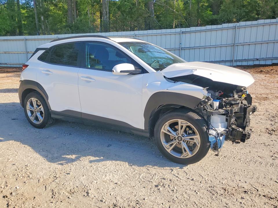 2023 Hyundai Kona VIN KM8K32AB6PU973779 COPART salvage auction — FRONT END, Nc - Salvage Certificate Of Title, sold $1,850 on 2026-07-17 (photo 4)