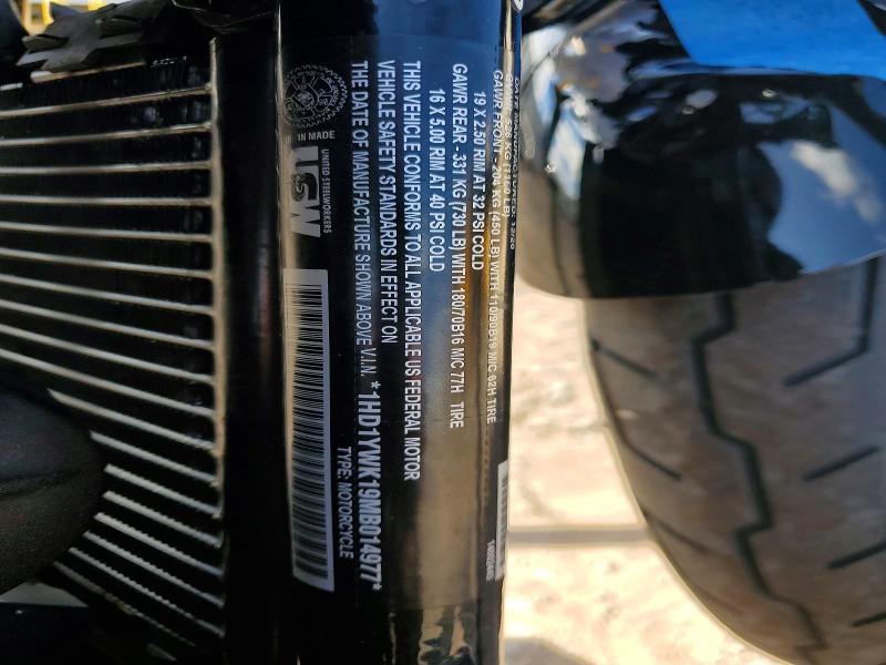 2021 Harley-davidson Low rider VIN 1HD1YWK19MB014977 COPART salvage auction — FRONT END, HI - CERTIFICATE OF SALVAGE, sold $2,700 on 2026-07-27 (photo 8)
