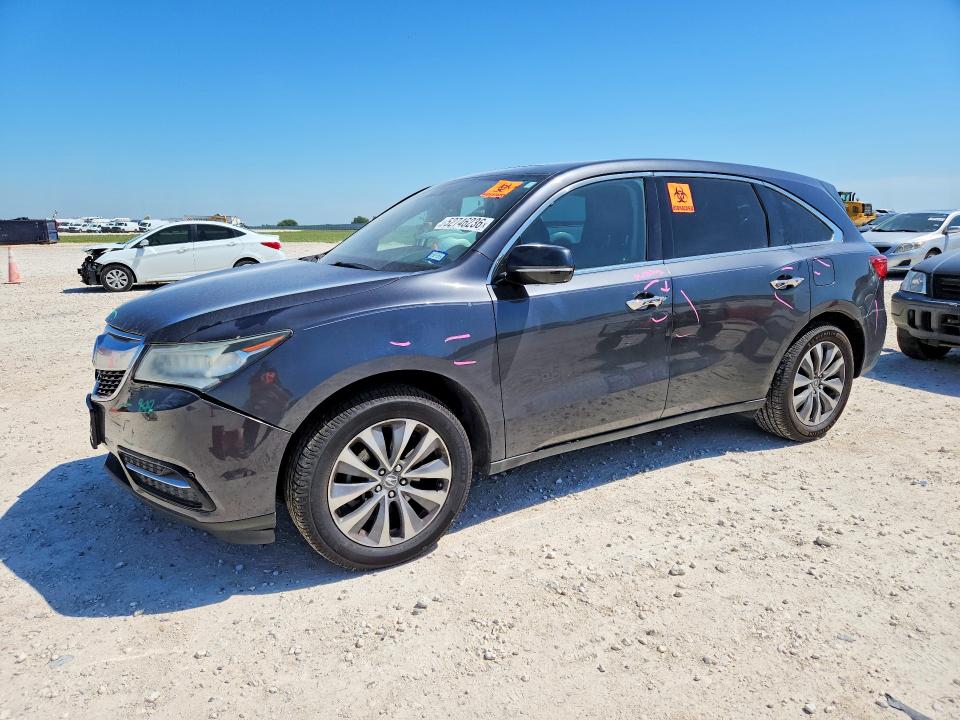 2016 Acura VIN 5FRYD3H40GB016869 COPART salvage auction — FRONT END, Id - Salvage Certificate Of Title, sold $4,000 on 2026-07-02 (photo 1)