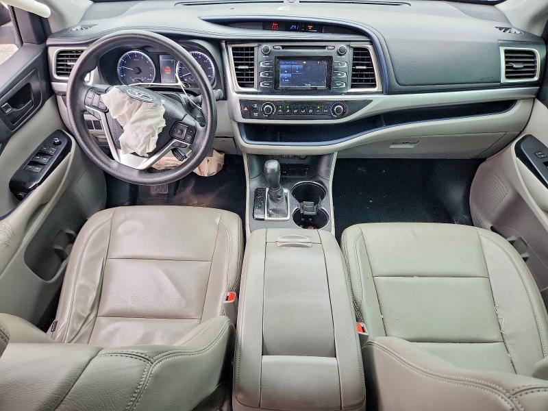 2017 Toyota Highlander VIN 5TDZZRFH9HS193949 COPART salvage auction — FRONT END, NC - SALVAGE CERTIFICATE OF TITLE, sold $175 on 2026-07-29 (photo 8)