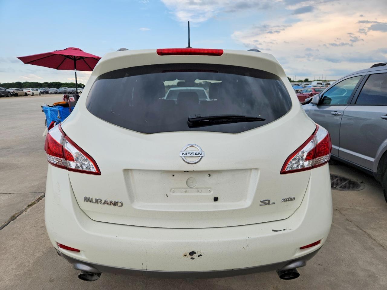 2011 Nissan Murano VIN JN8AZ1MWXBW155030 COPART salvage auction — Front End, TX - CERTIFICATE OF TITLE, sold $1,300 on 2026-07-03 (photo 6)