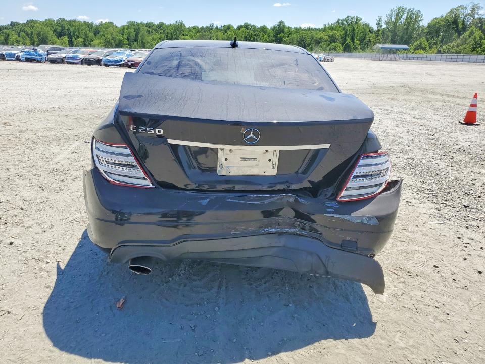 2013 Mercedes-benz C-klasse VIN WDDGF4HB7DR294806 COPART salvage auction — REAR END, Sc - Cert Of Title-Salvage, sold $675 on 2026-07-08 (photo 6)
