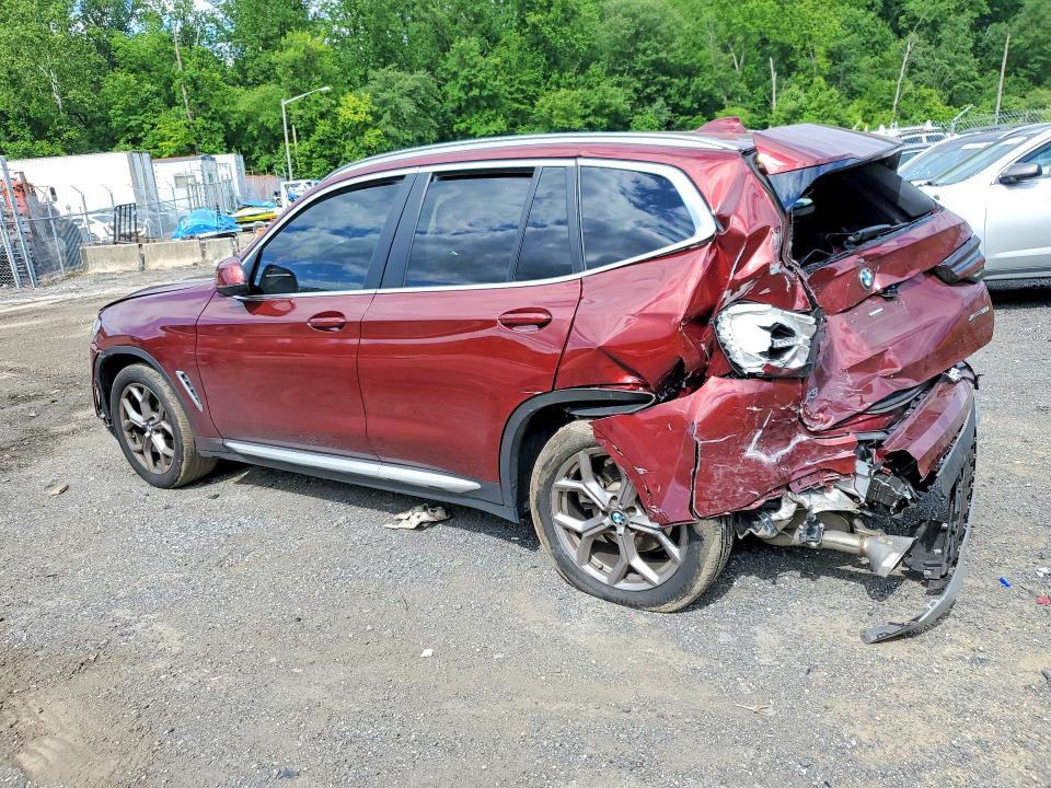 2022 BMW X3 VIN 5UX53DP03N9L62156 COPART salvage auction — REAR END, Md - Cert Of Salvage > 75% Damage, sold $5,600 on 2026-07-02 (photo 2)