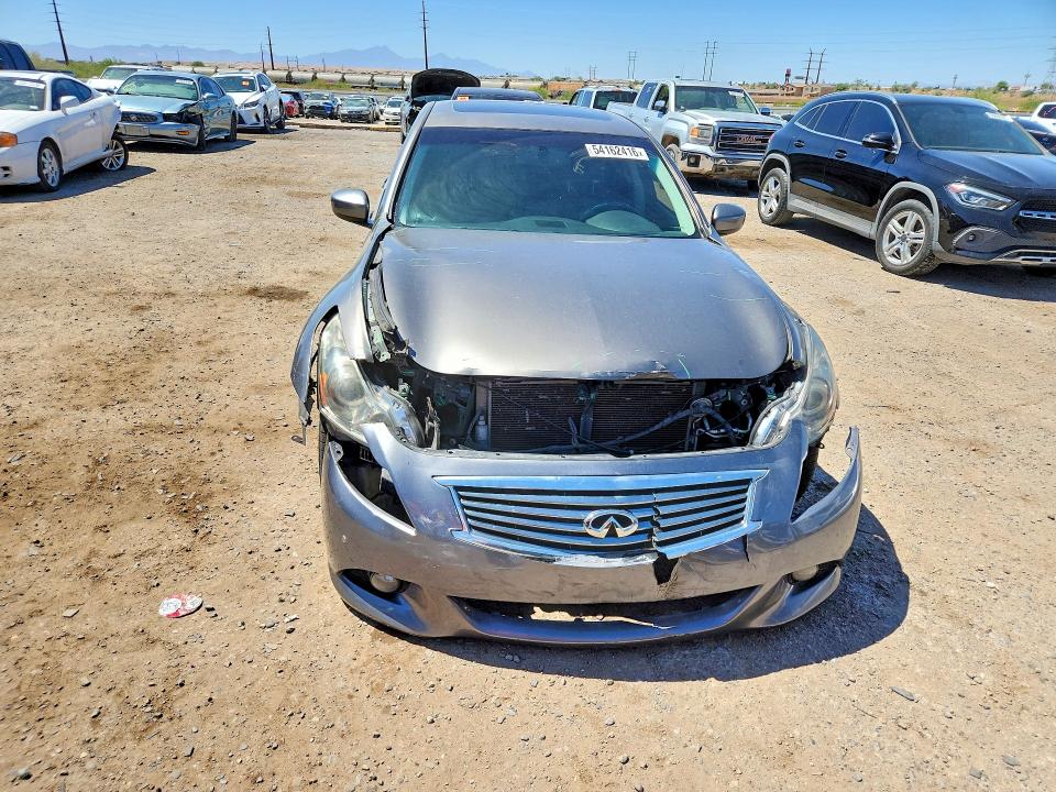 2013 Infiniti G VIN JN1CV6AR0DM752233 COPART salvage auction — FRONT END, AZ - CERT OF TITLE - SALVAGE, sold $1,150 on 2026-07-06 (photo 5)