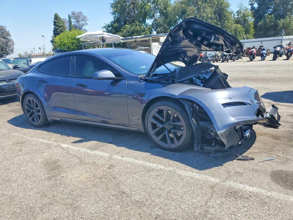 2021 Tesla Model s VIN 5YJSA1E58MF434352 COPART salvage auction — FRONT END, Ca - Salvage Certificate, sold $8,200 on 2026-07-21 (photo 4)