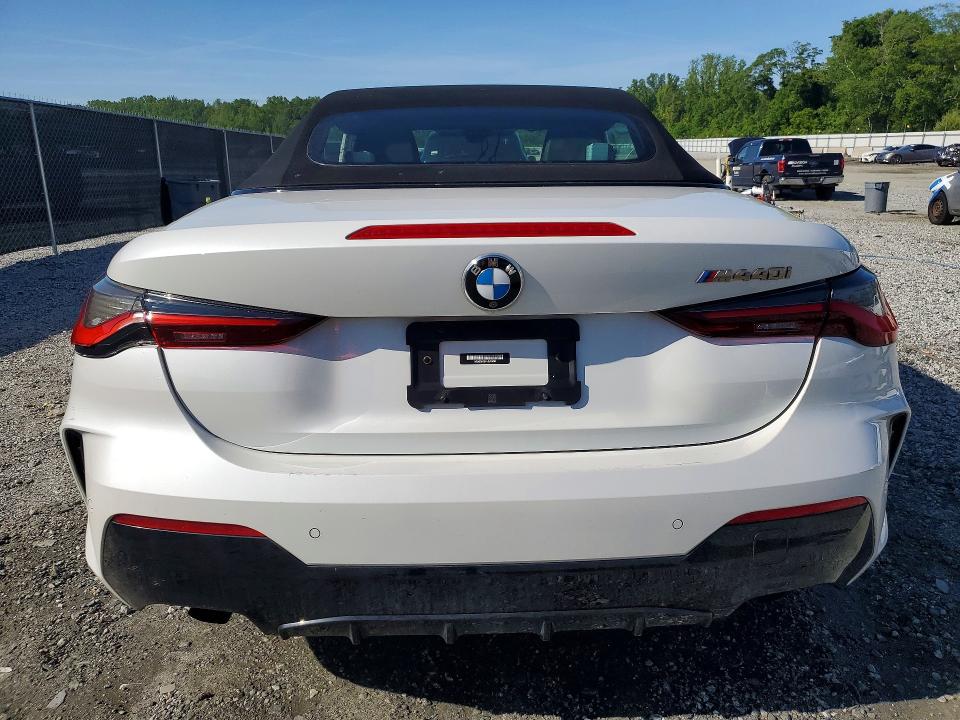 2022 BMW M440i VIN WBA53AT01NCJ15062 COPART salvage auction — SIDE, SC - CERT OF TITLE-SALVAGE, sold $12,400 on 2026-07-29 (photo 6)