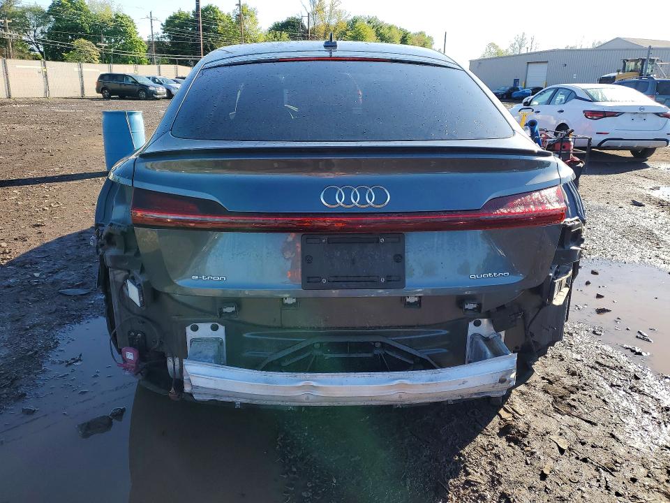 2021 Audi E-tron VIN WA11AAGE0MB012341 COPART salvage auction — REAR END, Pa - Certificate Of Salvage, sold $13,800 on 2026-07-13 (photo 6)