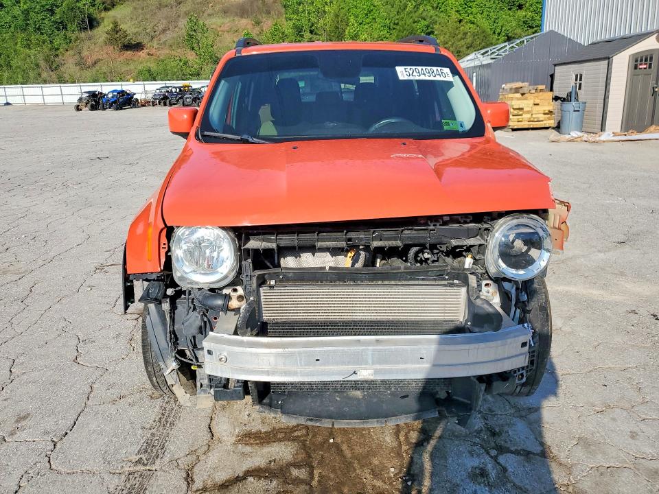 2017 Jeep Renegade VIN ZACCJBBB7HPE49606 COPART salvage auction — FRONT END, Wv - Salvage Certificate, sold $275 on 2026-07-30 (photo 5)