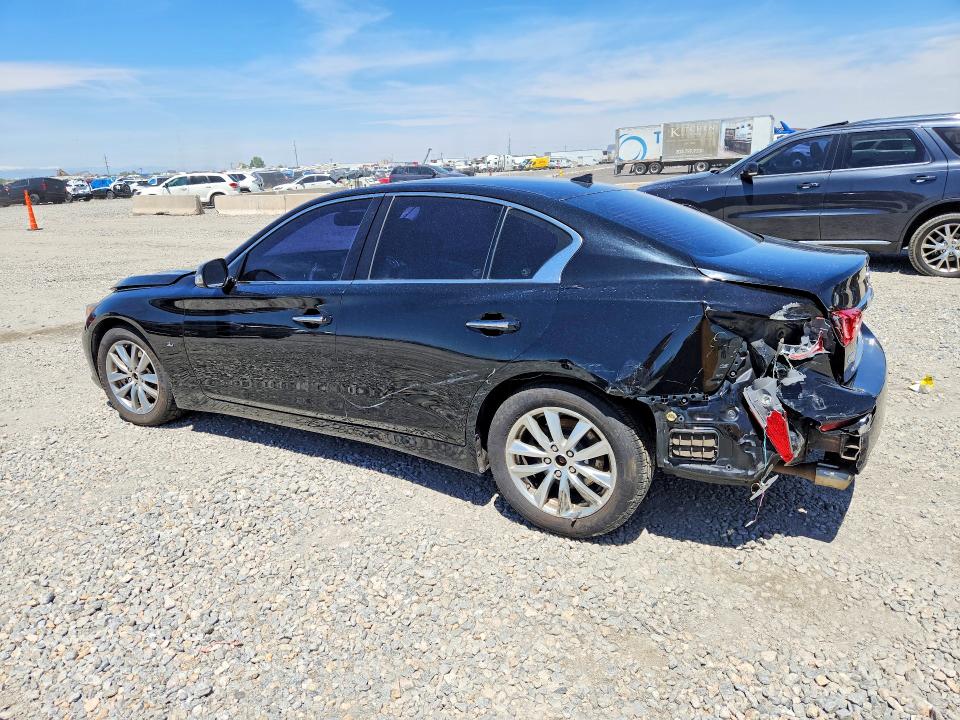 2014 Infiniti Q50 VIN JN1BV7AR7EM702688 COPART salvage auction — FRONT END, Co - Public - Salvage Title, sold $1,300 on 2026-07-07 (photo 2)