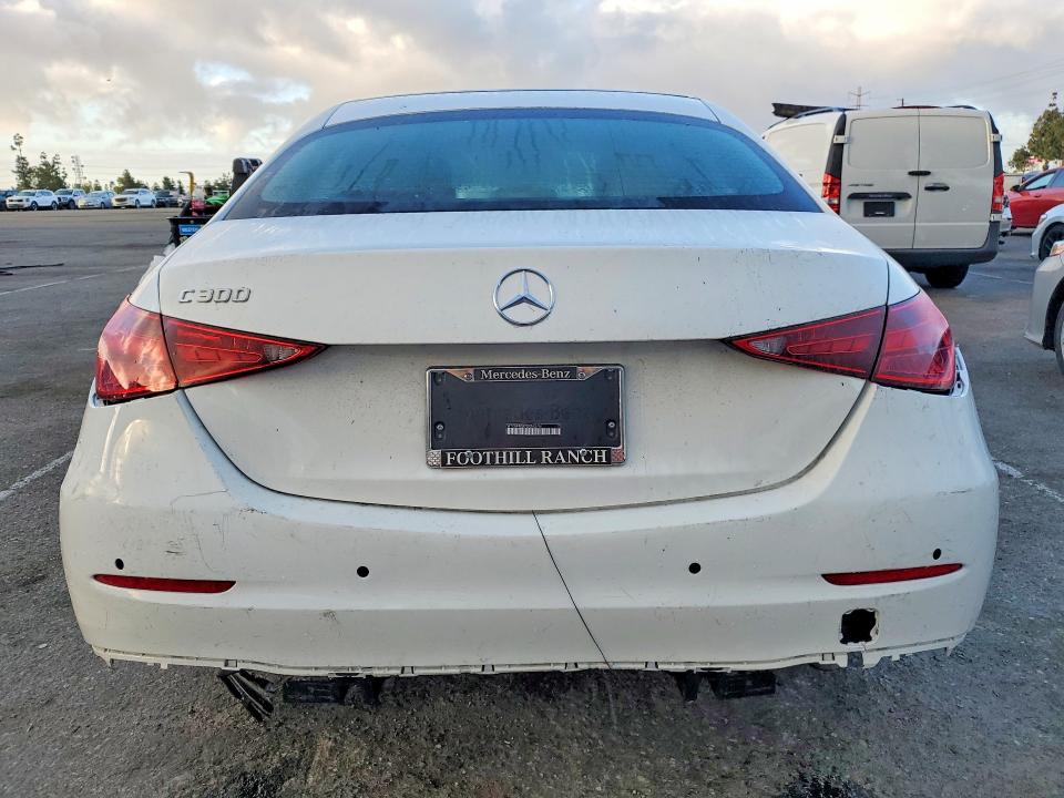 2025 Mercedes-benz C class VIN W1KAF4GB7SR240751 COPART salvage auction — ALL OVER, CA - SALVAGE CERTIFICATE, sold $400 on 2026-07-21 (photo 6)