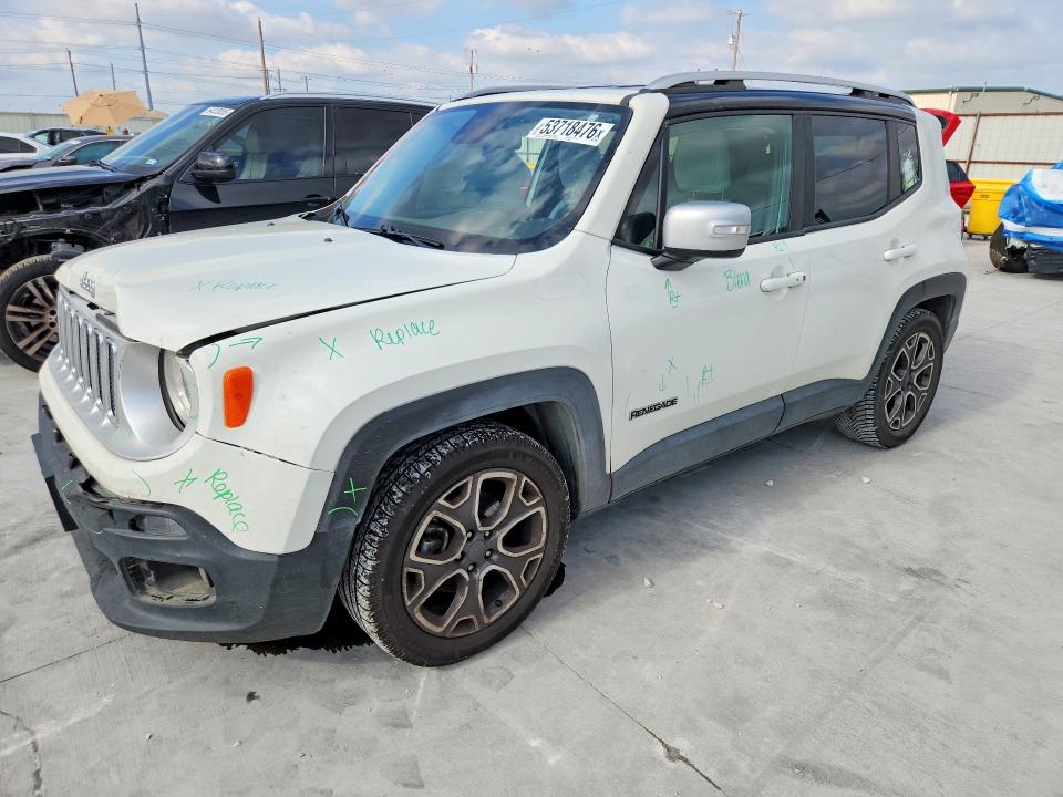 2017 Jeep Renegade VIN ZACCJADB1HPF30298 COPART salvage auction — FRONT END, TX - CERTIFICATE OF TITLE, sold $2,600 on 2026-07-17 (photo 1)