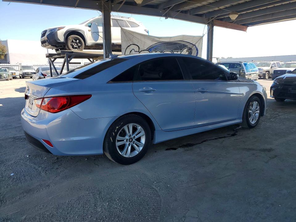 2014 Hyundai Sonata VIN 5NPEB4AC1EH906961 COPART salvage auction — FRONT END, CA - CERTIFICATE OF TITLE, sold $1,150 on 2026-07-09 (photo 3)