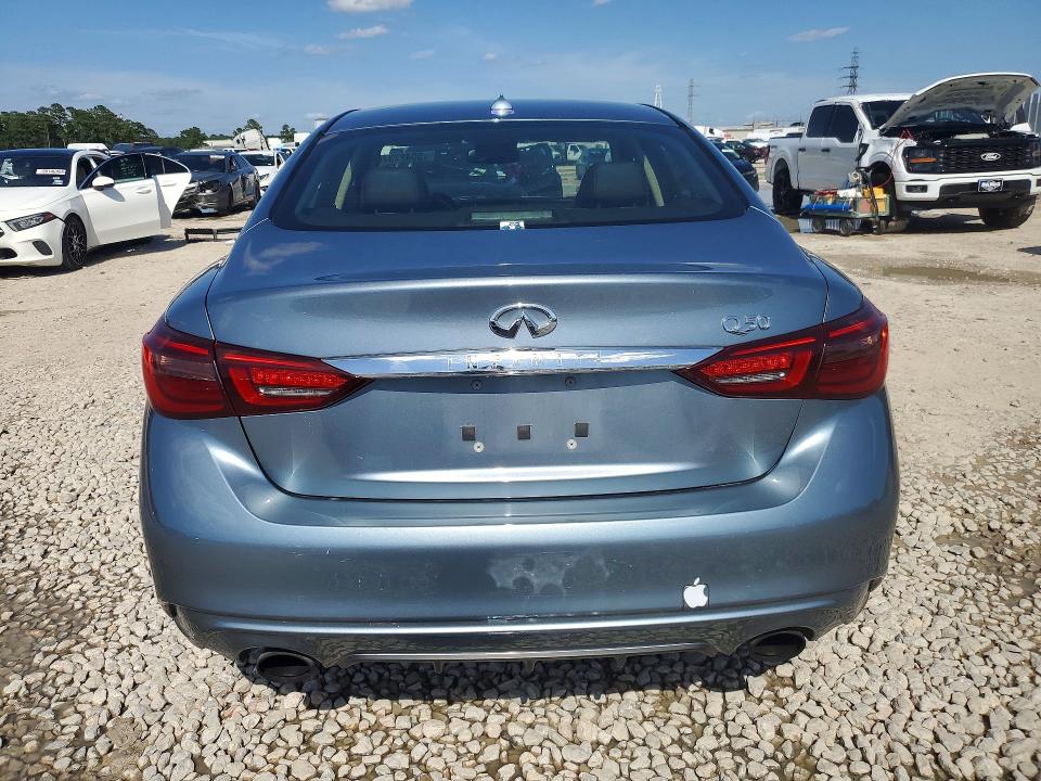 2018 Infiniti Q50 VIN JN1EV7AP2JM364350 COPART salvage auction — FRONT END, Tx - Salvage Vehicle Title, sold $2,850 on 2026-07-31 (photo 6)