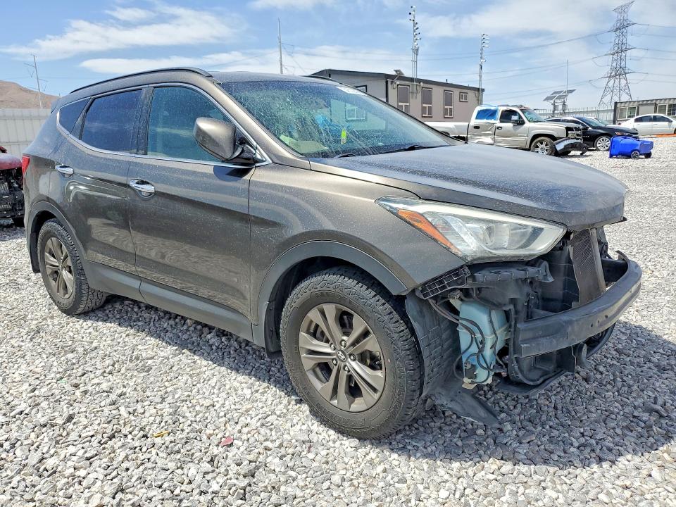 2014 Hyundai Santa fe VIN 5XYZU3LB4EG175024 COPART salvage auction — FRONT END, NV - SALVAGE TITLE, sold $1,250 on 2026-07-20 (photo 4)