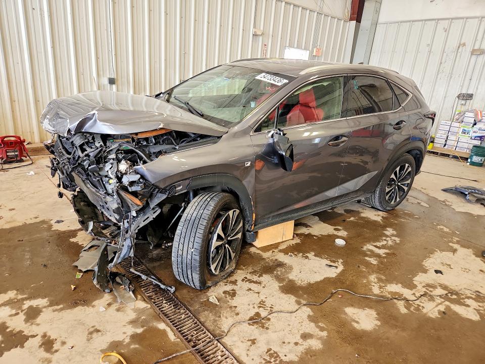 2020 Lexus Nx VIN JTJSARDZ9L5007388 COPART salvage auction — FRONT END, WI - CERT OF TITLE-SALVAGE VEHICLE, sold $9,500 on 2026-07-27 (photo 1)