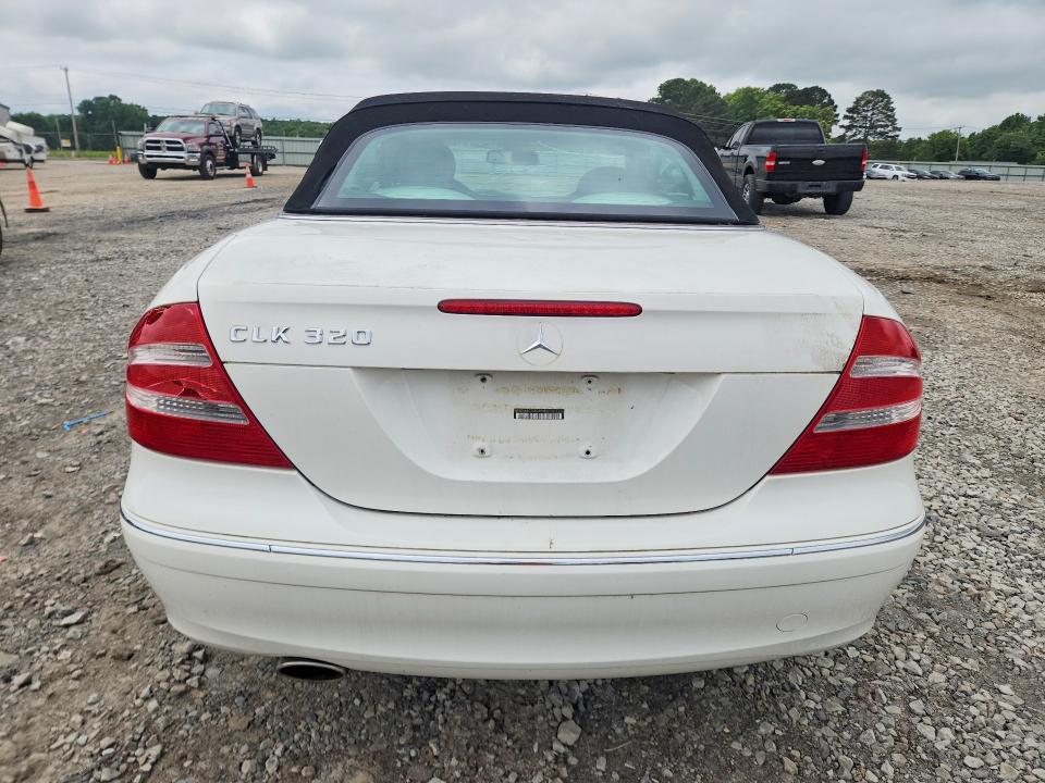 2005 Mercedes-benz Clk-klasse VIN WDBTK65G15T035022 COPART salvage auction — HAIL, AR - CERT OF TITLE-SALVAGE, sold $1,350 on 2026-07-08 (photo 6)
