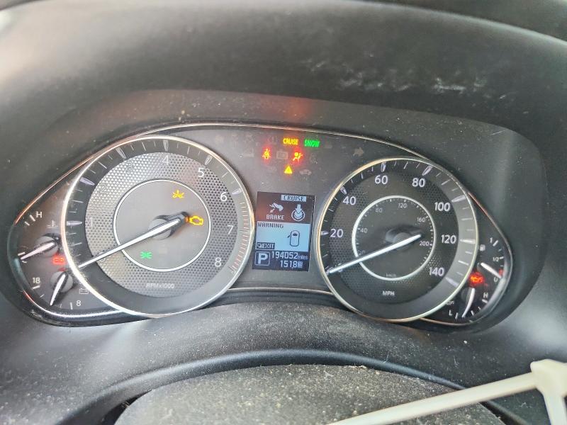 2017 Nissan Armada VIN JN8AY2NF2H9301080 COPART salvage auction — FRONT END, Ms - Cert Of Title-Salvaged, sold $2,400 on 2026-07-31 (photo 9)