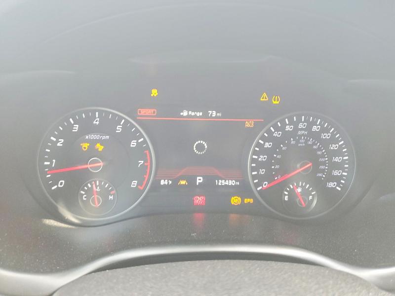 2018 Kia Stinger VIN KNAE55LC1J6017721 COPART salvage auction — FRONT END, Tx - Salvage Vehicle Title, sold $5,800 on 2026-07-31 (photo 9)