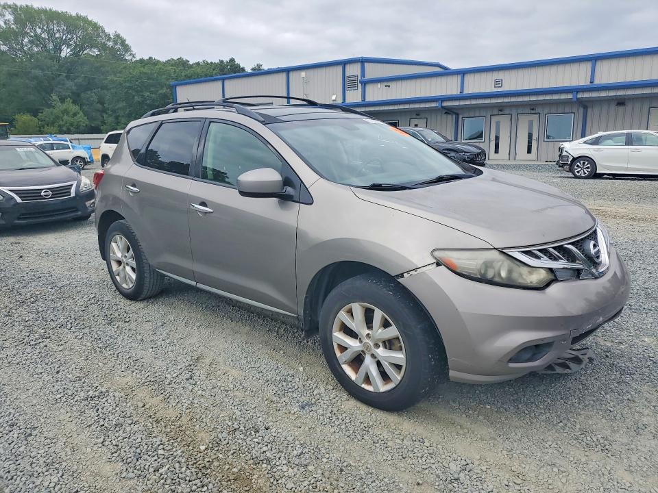 2012 Nissan Murano VIN JN8AZ1MU8CW100656 COPART salvage auction — FRONT END, SC - CERT OF TITLE-SALVAGE, sold $550 on 2026-07-02 (photo 4)