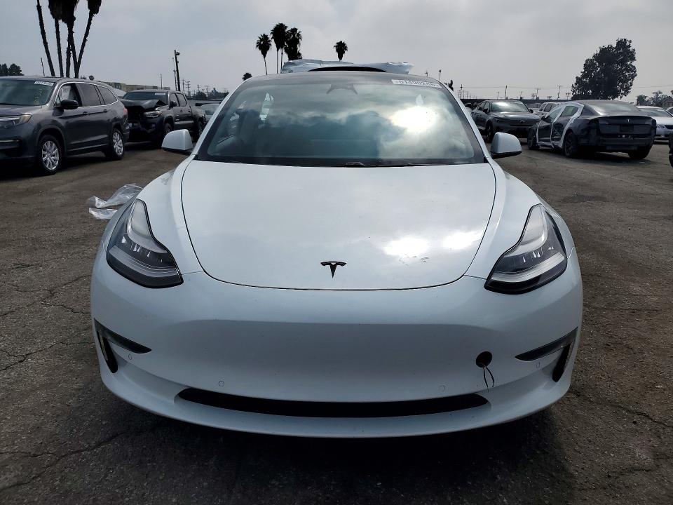 2020 Tesla VIN 5YJ3E1EB3LF807200 COPART salvage auction — REAR END, Ca - Salvage Certificate, sold $4,550 on 2026-07-28 (photo 5)