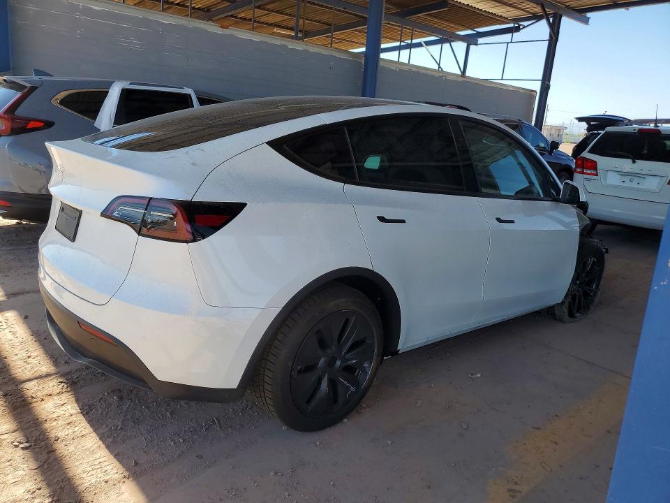 2025 Tesla Model y VIN 7SAYGDED0SA377272 COPART salvage auction — FRONT END, AZ - CERT OF TITLE - SALVAGE, sold $7,800 on 2026-07-28 (photo 3)